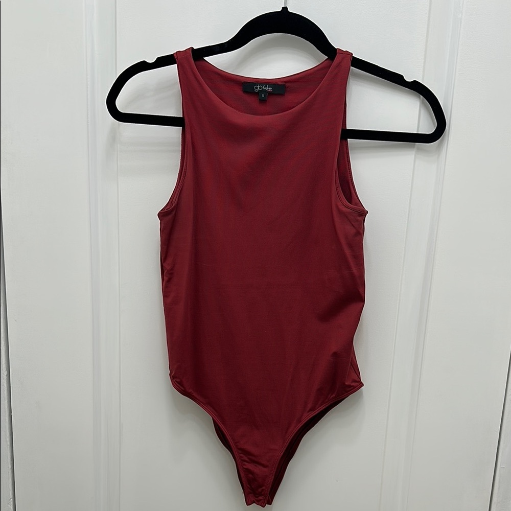 Burgundy Lined Bodysuit
